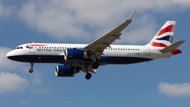G-TTNB:Airbus A320:British Airways
